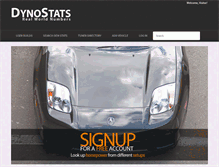 Tablet Screenshot of dynostats.com